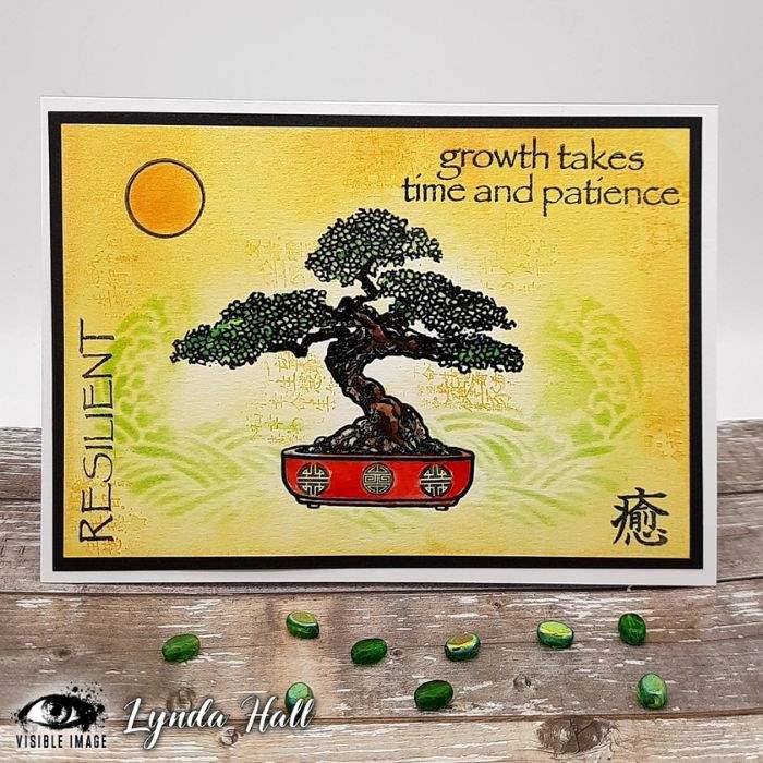 bonsai card by lynda